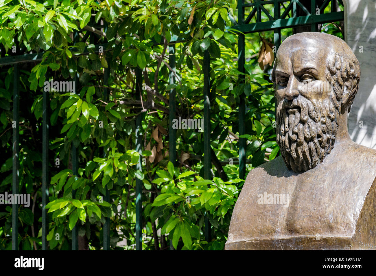 Bust of tragic poet Aeschylus in Athens, Greece Stock Photo Alamy