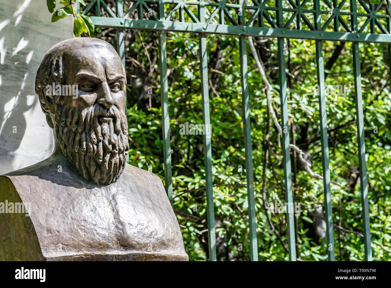 Bust of tragic poet Aeschylus in Athens, Greece Stock Photo Alamy