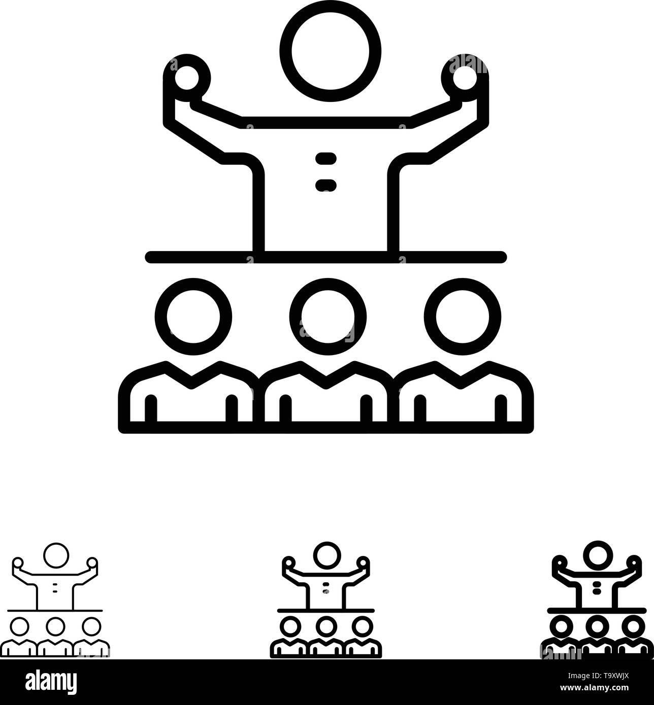 Encourage, Growth, Mentor, Mentorship, Team Bold and thin black line