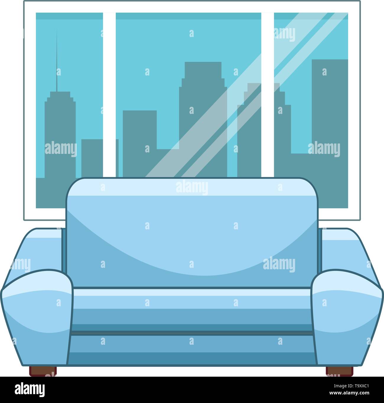 couch next to a window Stock Vector Image & Art Alamy