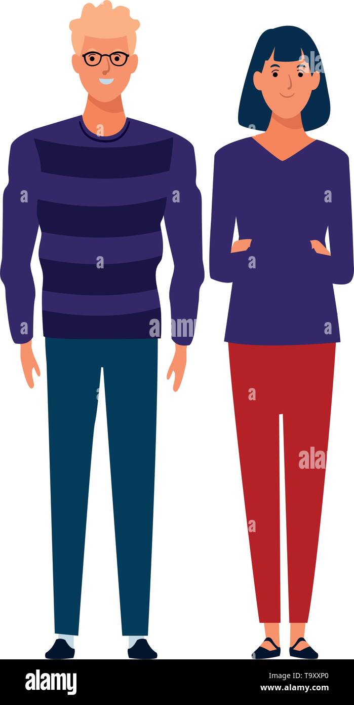 couple avatar cartoon character Stock Vector Image & Art - Alamy