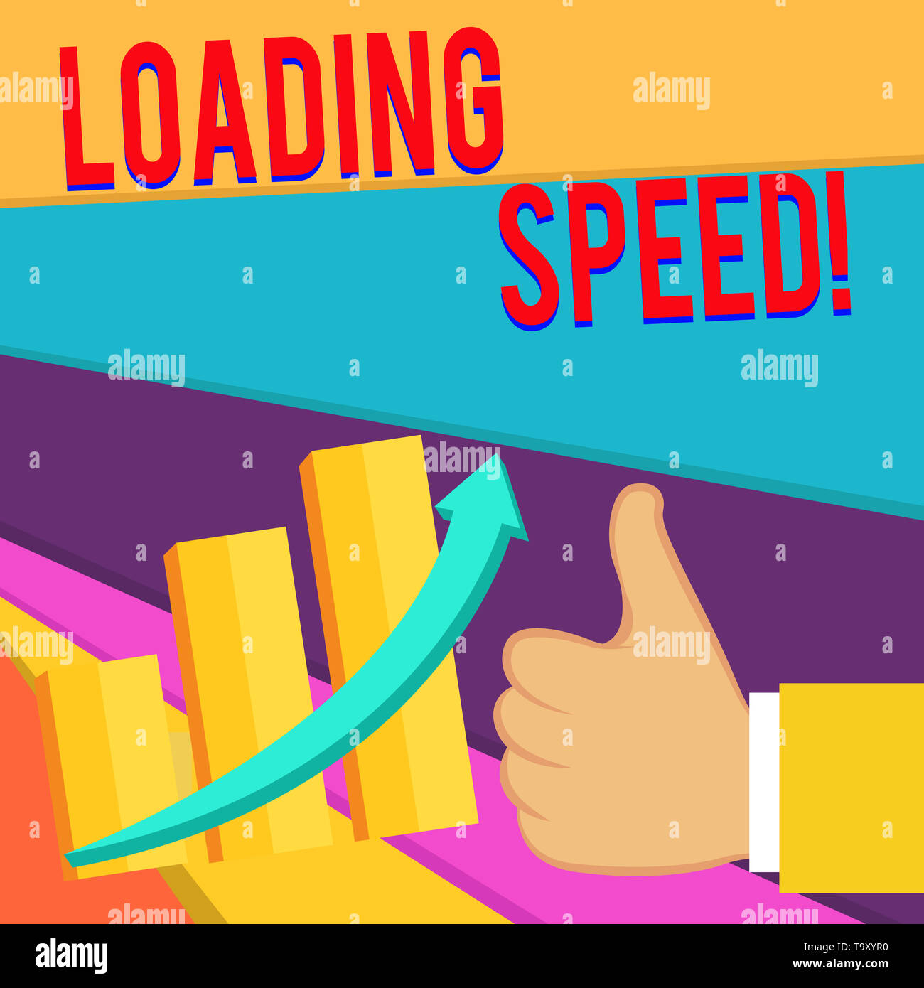 Handwriting text writing Loading Speed. Conceptual photo time takes to ...