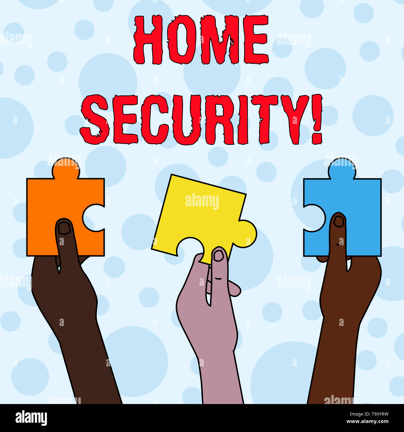 Handwriting text writing Home Security. Conceptual photo A system that ...