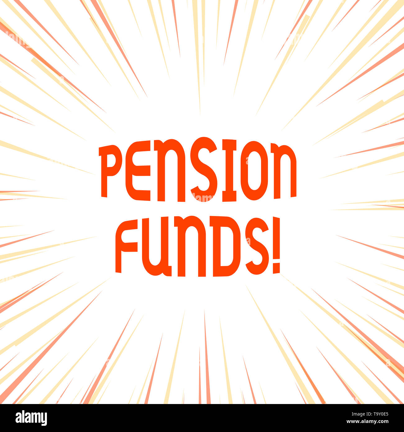 Conceptual hand writing showing Pension Funds. Concept meaning