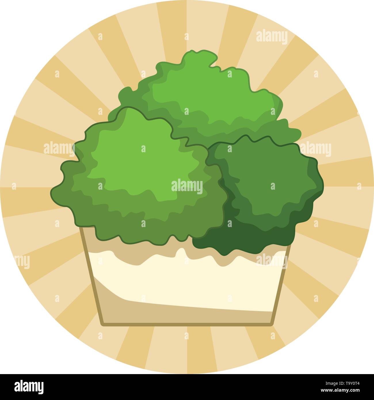 decorative plant on pot Stock Vector Image & Art - Alamy