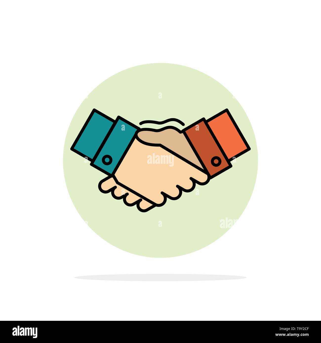 Premium Vector  Handshake vector flat icon. isolated hand shake emoji  illustration.