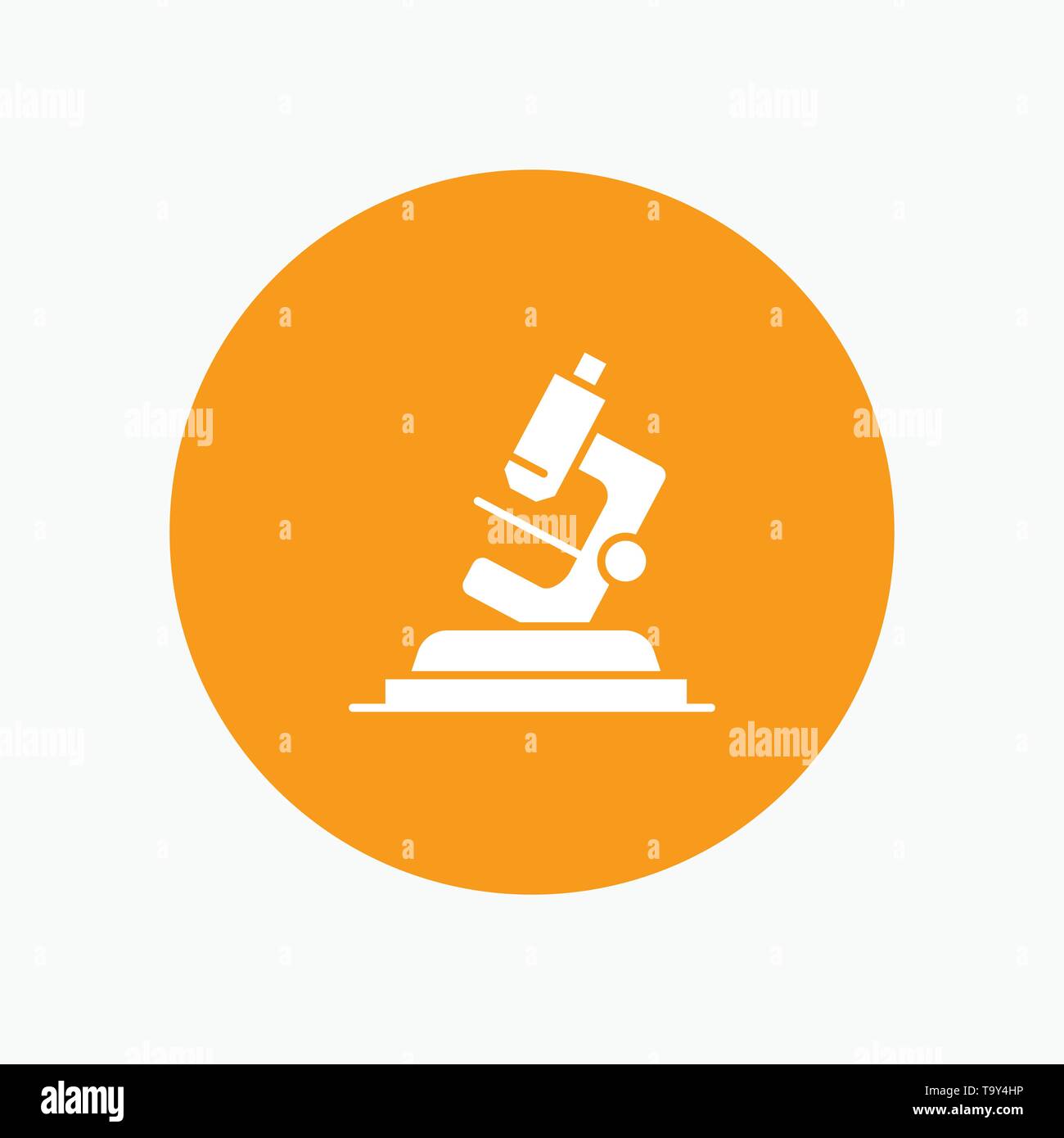 Lab, Microscope, Science, Zoom white glyph icon Stock Vector Image