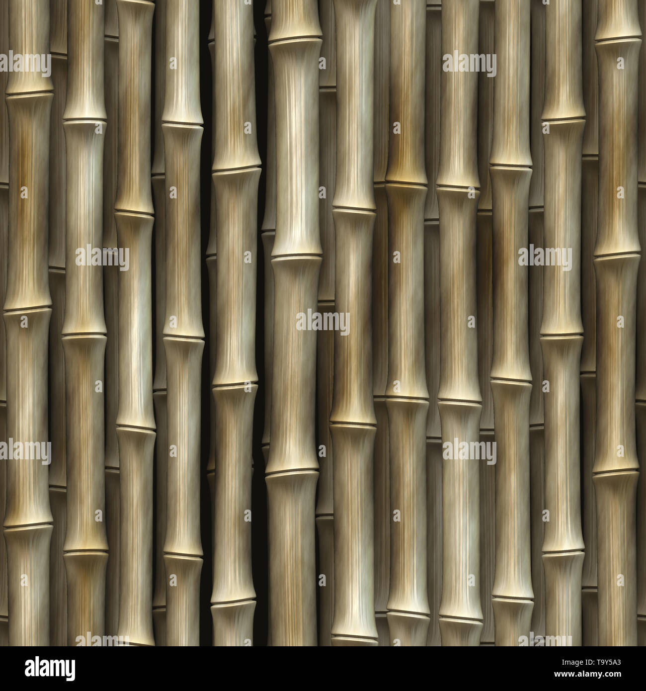 Bamboo Seamless Texture Tile Stock Photo