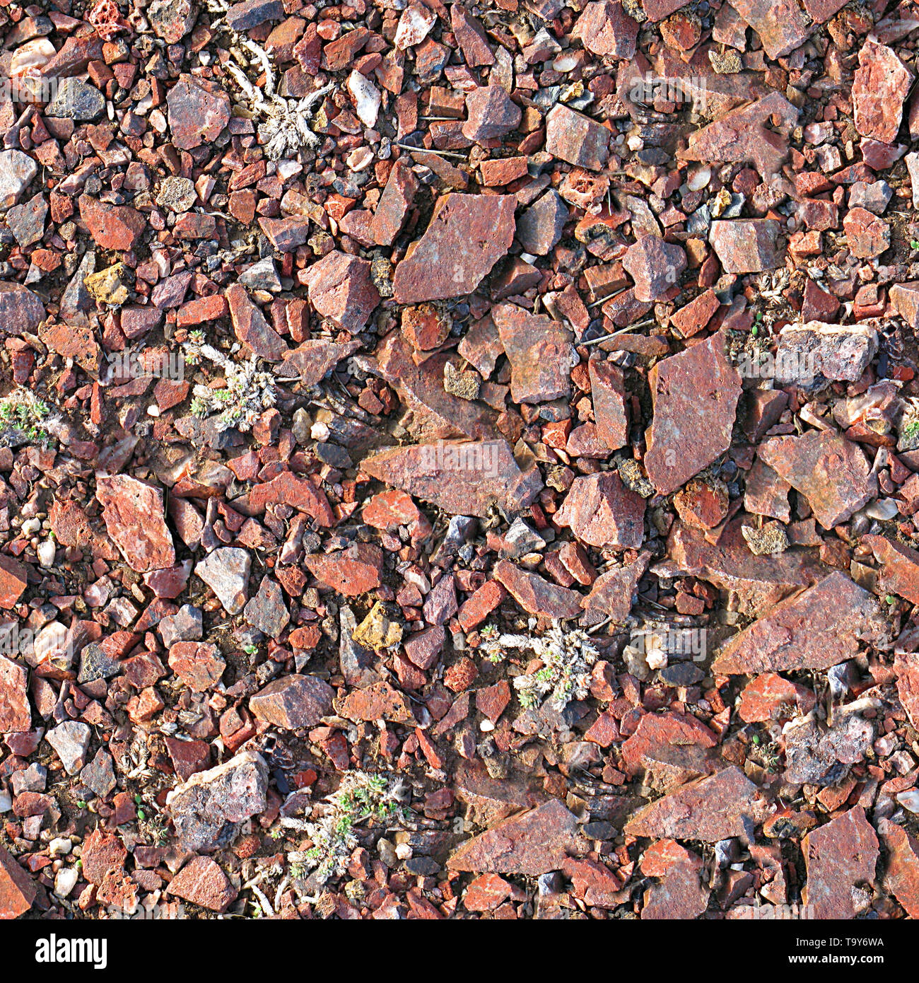 Rocks and Gravel Seamless Texture Tile Stock Photo