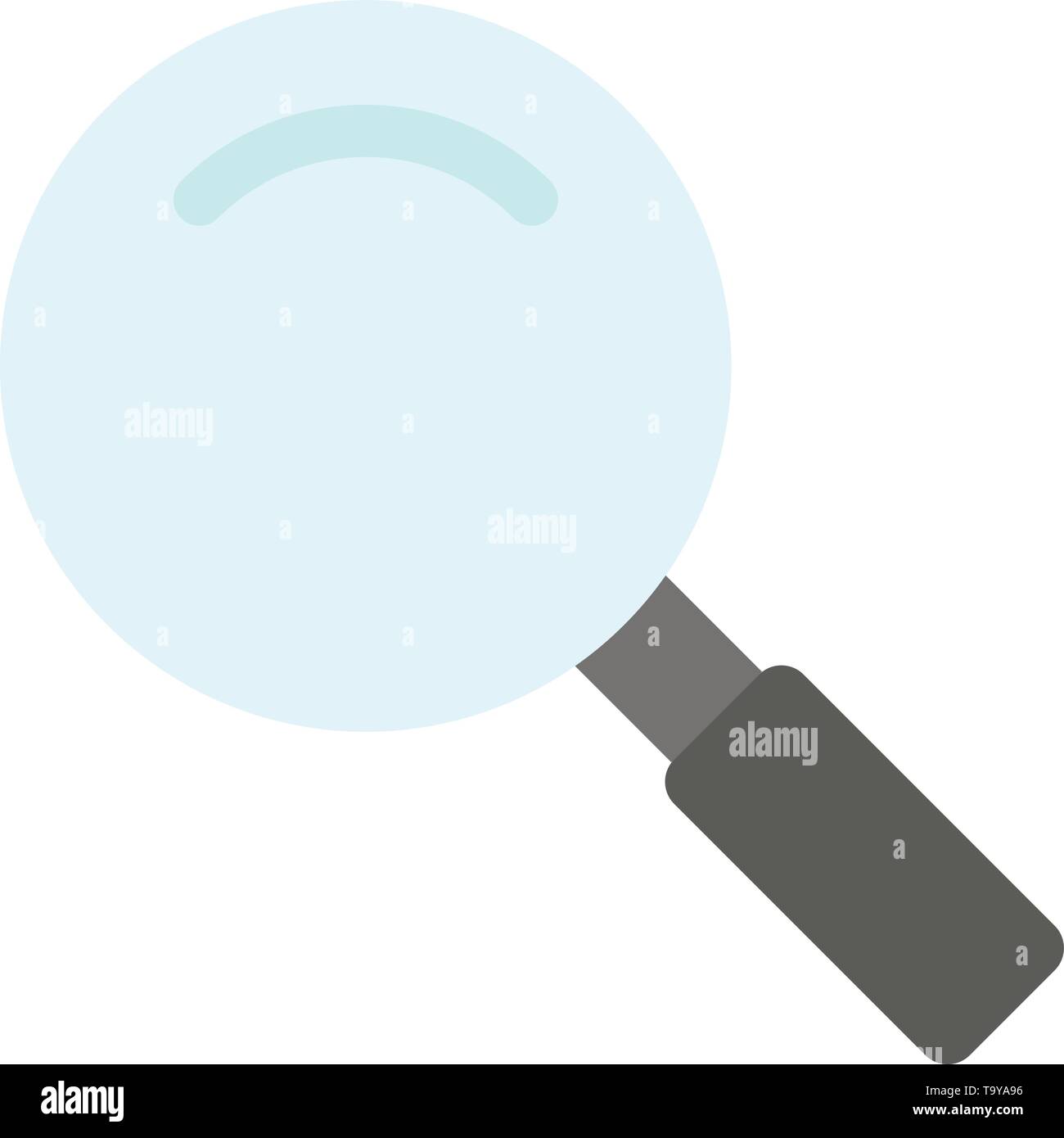 Glass Look Magnifying Search Flat Color Icon Vector Icon