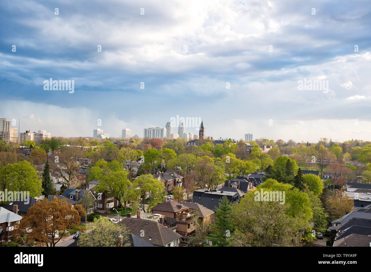Upscale Eglinton and Forest Hill residential area coveted by middle and upper class families as well as Ontario developers Stock Photo