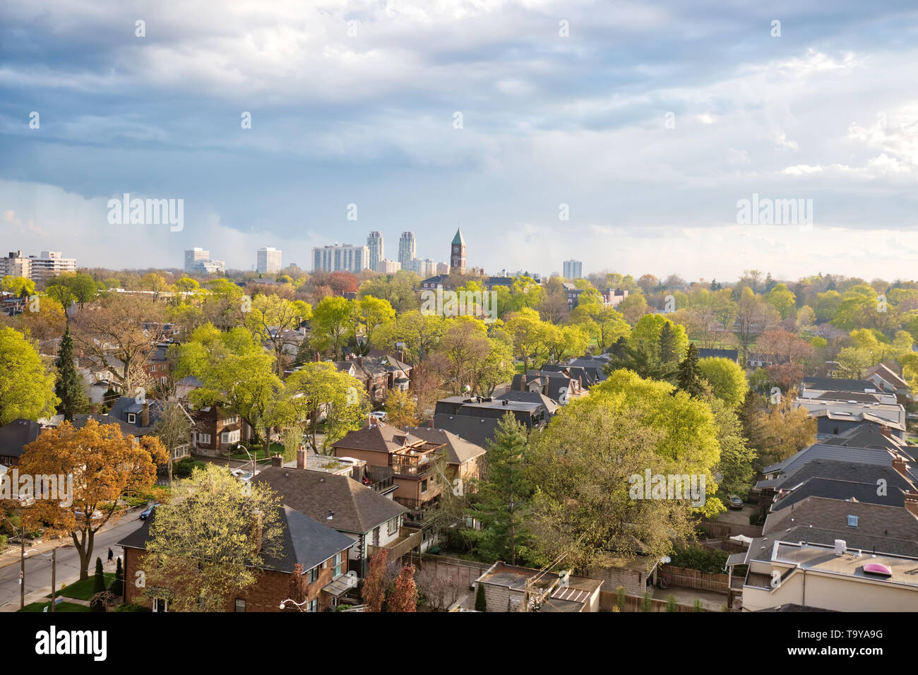 Upscale Eglinton and Forest Hill residential area coveted by middle and upper class families as well as Ontario developers Stock Photo