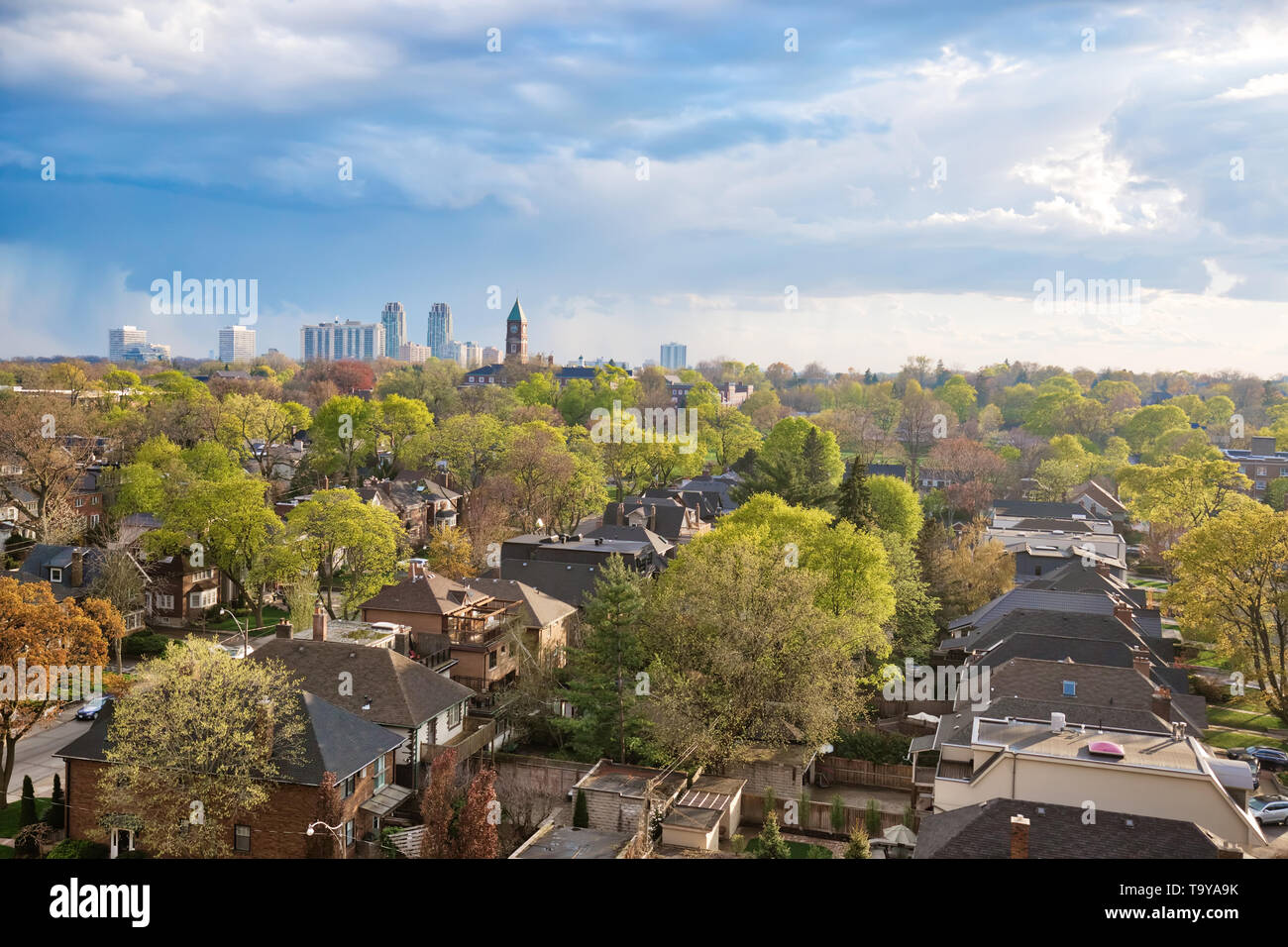 Upscale Eglinton and Forest Hill residential area coveted by middle and upper class families as well as Ontario developers Stock Photo