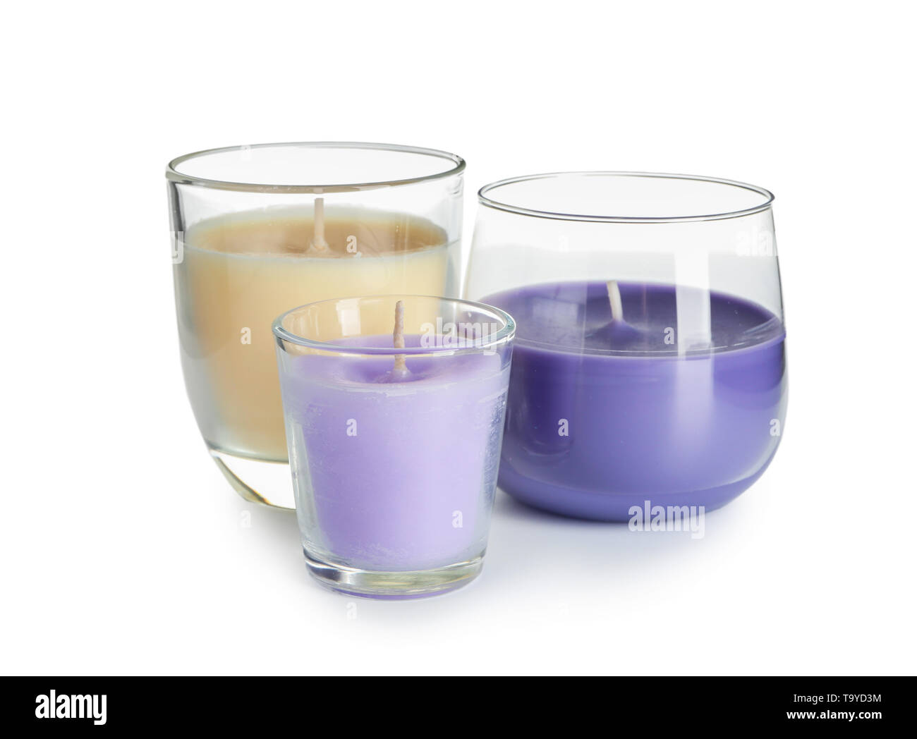 Different color candles Cut Out Stock Images Pictures Alamy