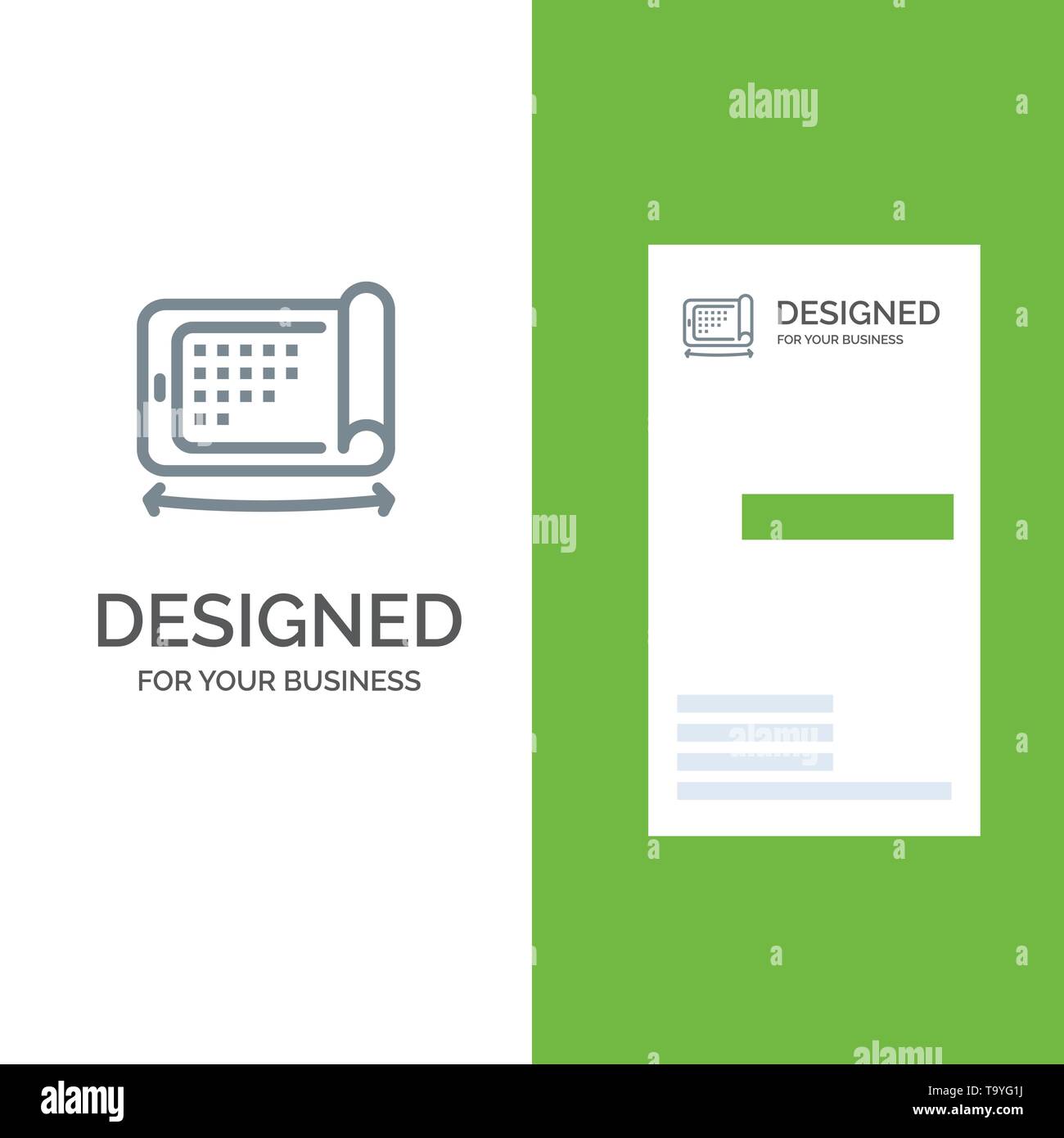 Mobile, Display, Technology, Flexible Grey Logo Design and Business