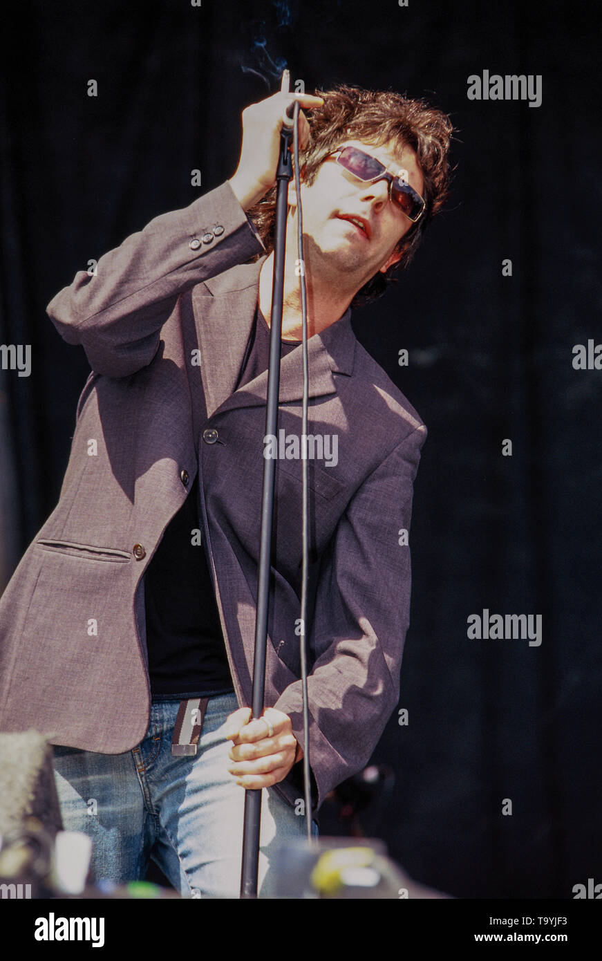 Ian mcculloch echo bunnymen performing on v stage hires stock