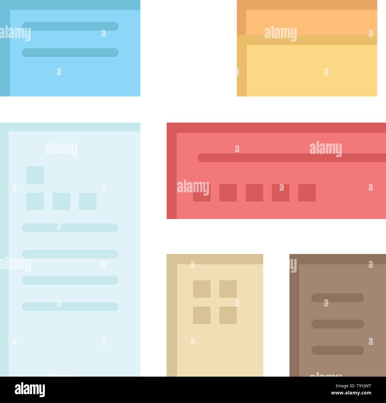 Native Advertising Native Advertising Marketing Flat Color Icon