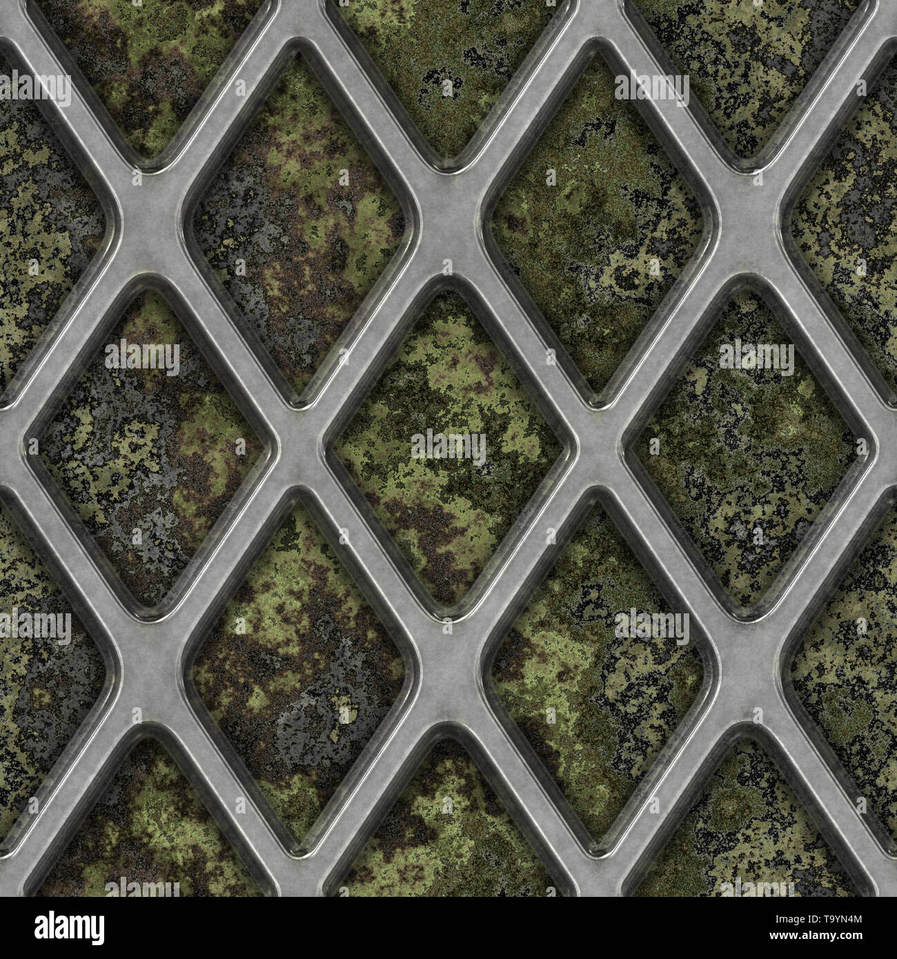 Grate on Granite Seamless Texture Tile Stock Photo