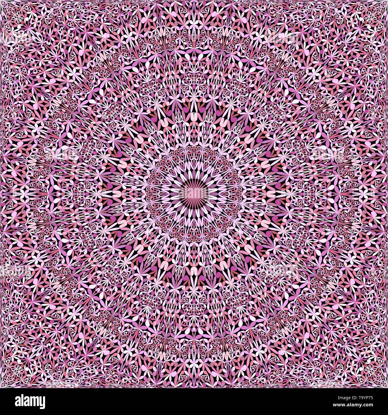 Pink seamless flower kaleidoscope mandala pattern wallpaper design ...