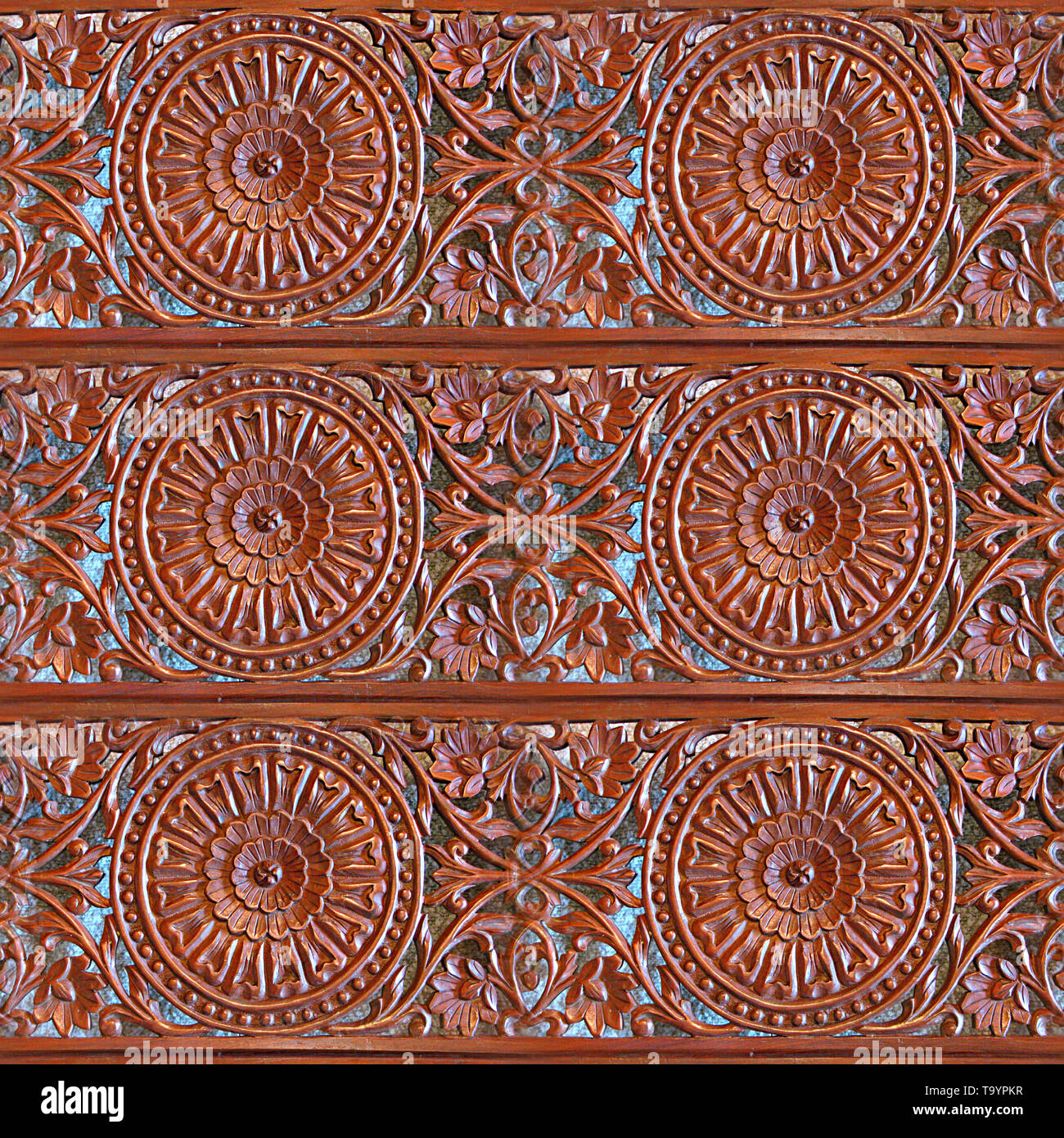 Carved Wood Seamless Texture Tile Stock Photo Alamy