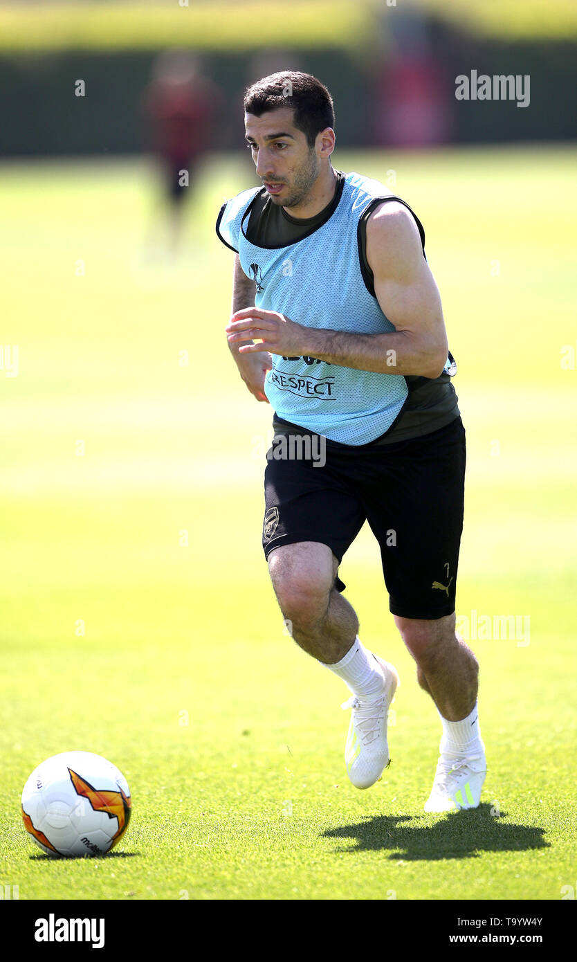 Arsenal's Henrikh Mkhitaryan is wearing No.77 in the Europa