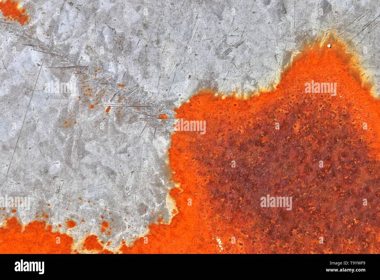 Rust In Steel Detailed close up surface of rusty metal and steel with lots of ...
