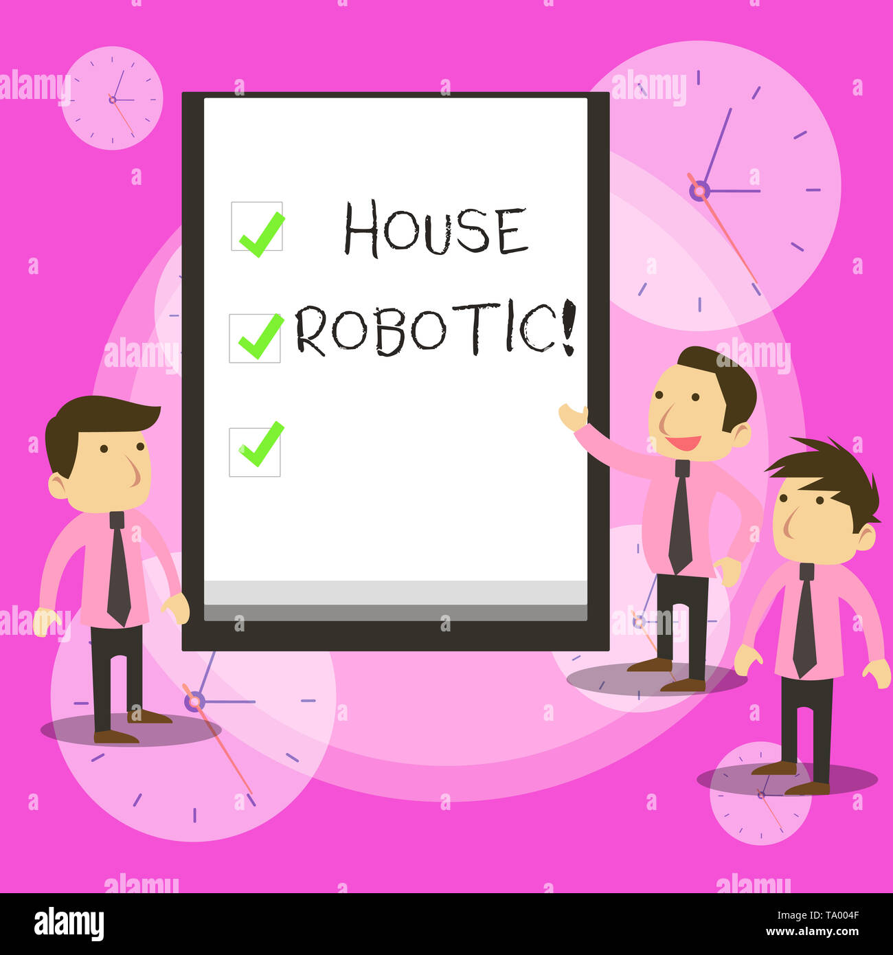 Conceptual Hand Writing Showing House Robotic Concept Meaning Programmable Powered Machines That Perform Household Chores Business Colleagues Discuss Stock Photo Alamy