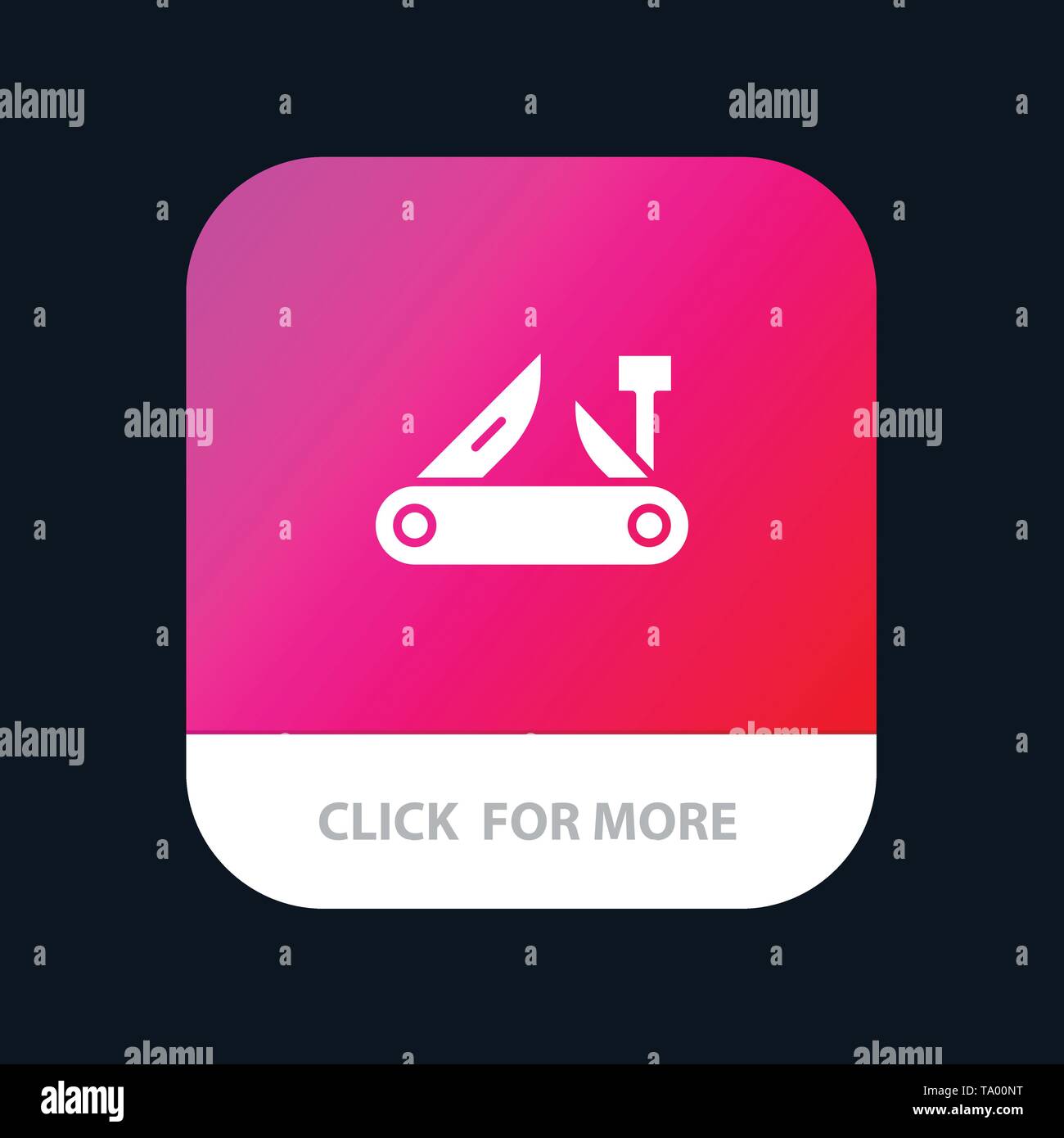 Army, Knife, Multi tool, Pocket Knife, Swiss Mobile App Icon Design