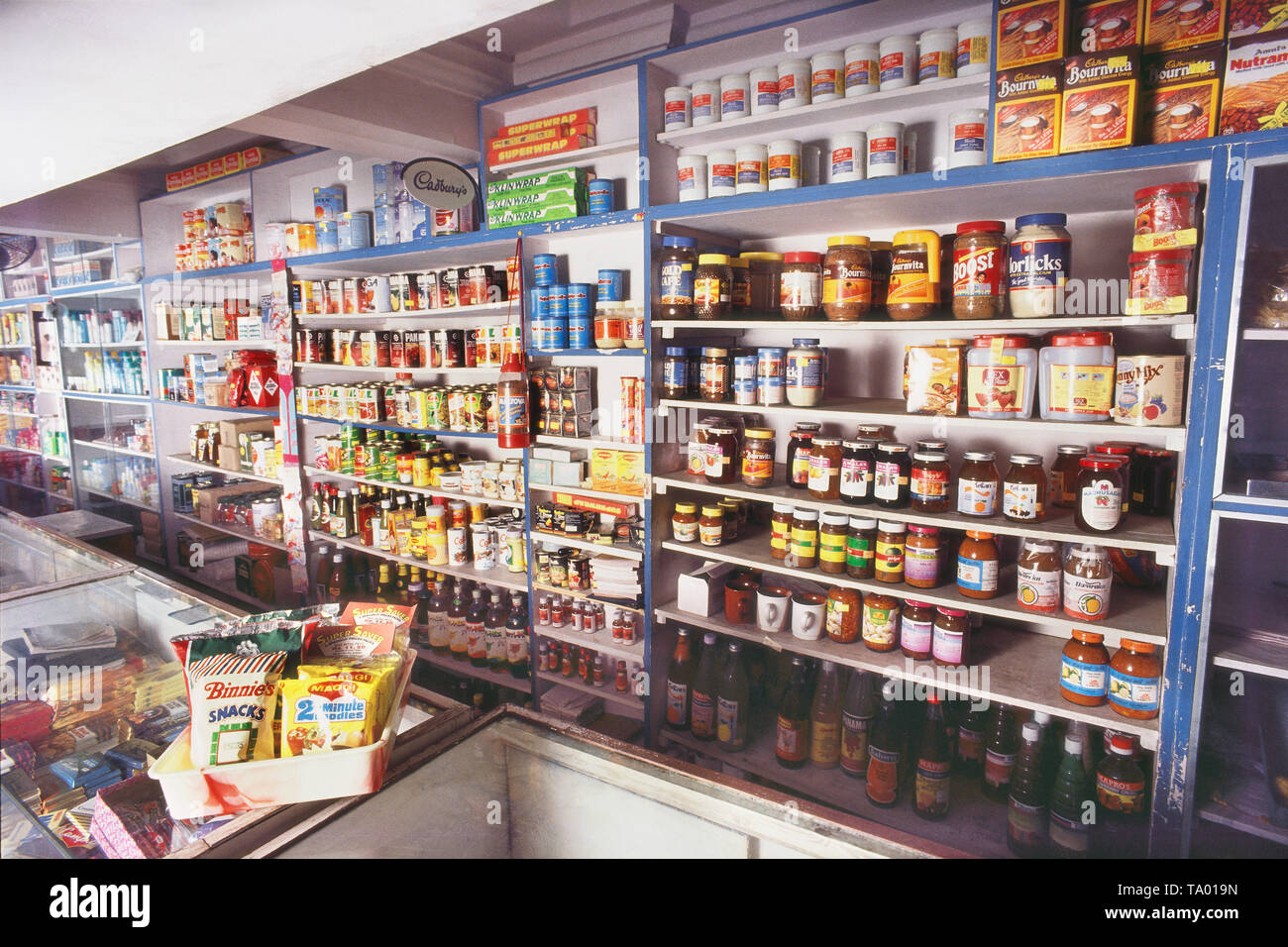 INTERIOR OF A GROCERY STORE, MUMBAI, INDIA Stock Photo Alamy