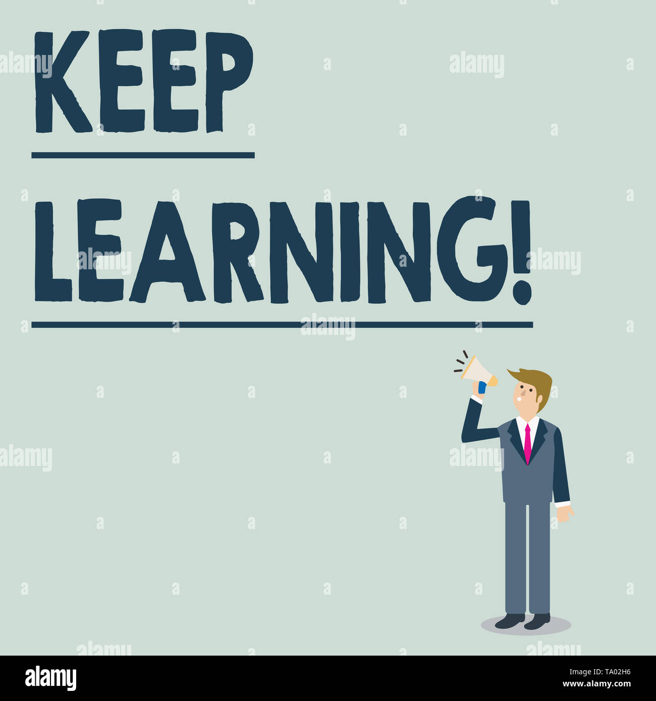 Conceptual Hand Writing Showing Keep Learning Concept Meaning Life Long And Selfmotivated Pursuit Of Knowledge And Ideas Businessman Looking Up Hold Stock Photo Alamy