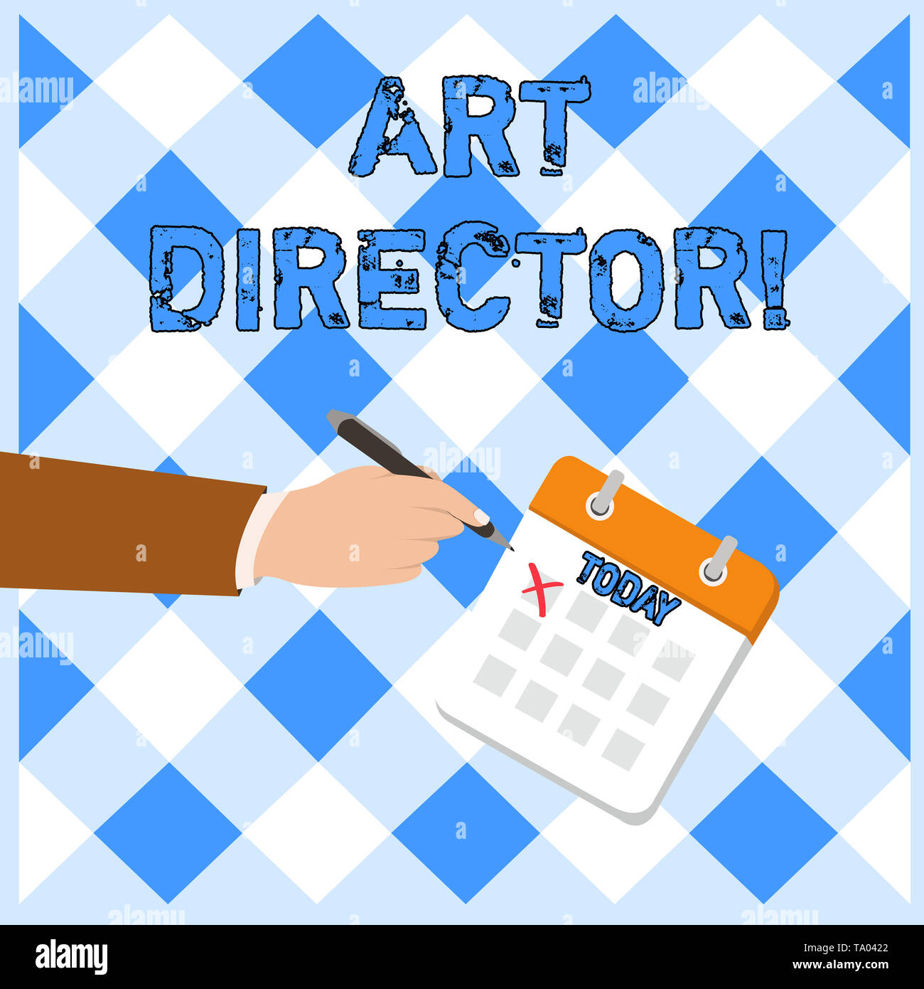 Writing note showing Art Director. Business concept for responsible for ...