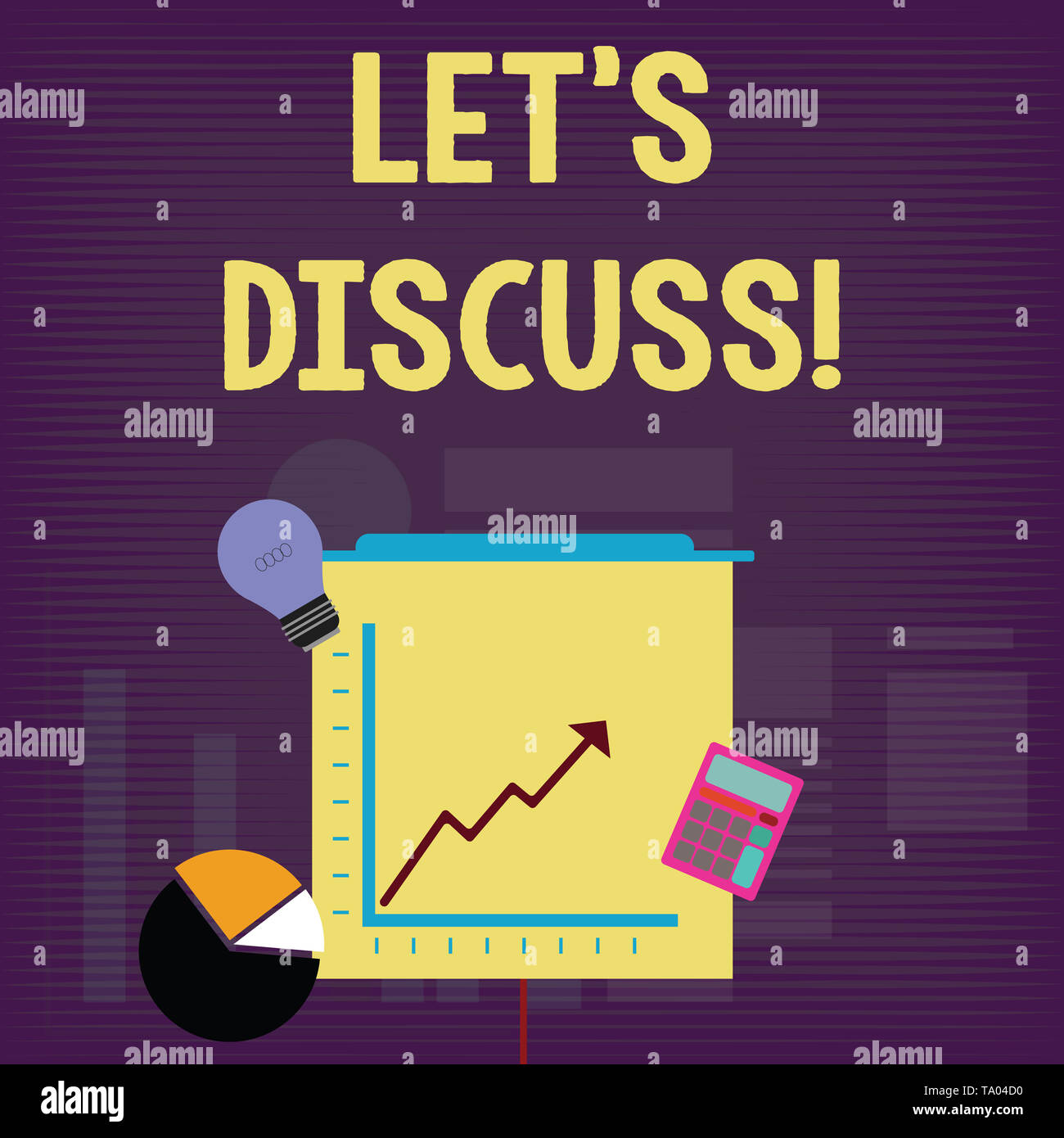 Handwriting text Let S Is Discuss. Conceptual photo Means showing to ...