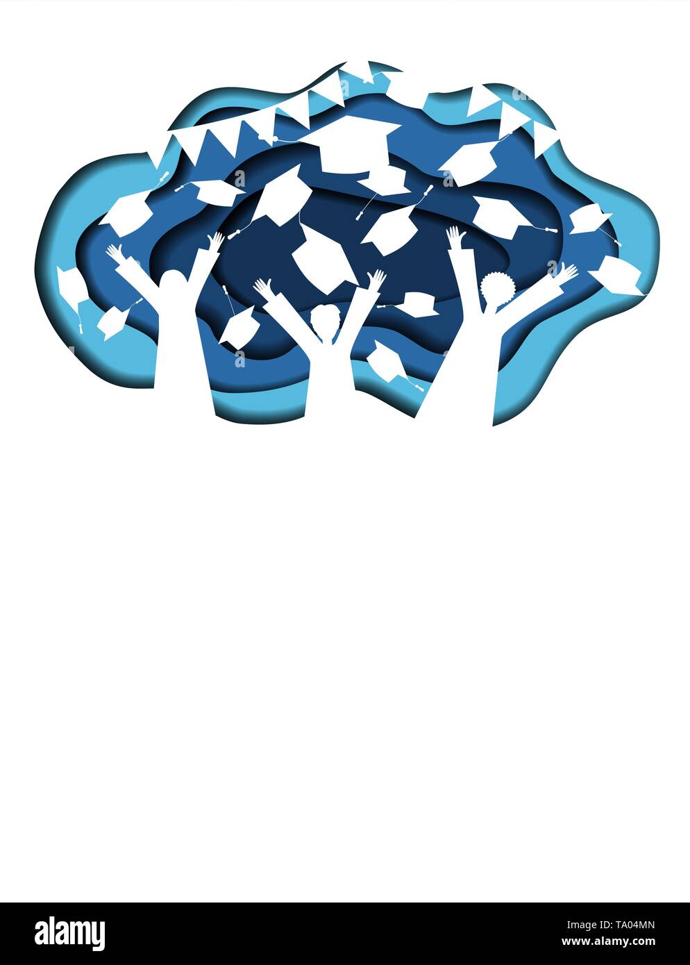Graduation hat clipart hi-res stock photography and images - Alamy