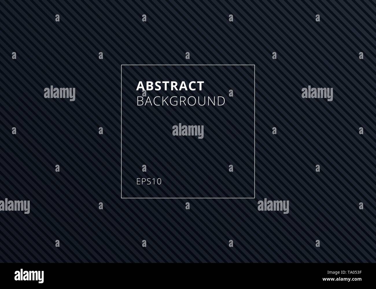 Abstract striped lines diagonal pattern on black background and texture. Vector illustration Stock Vector