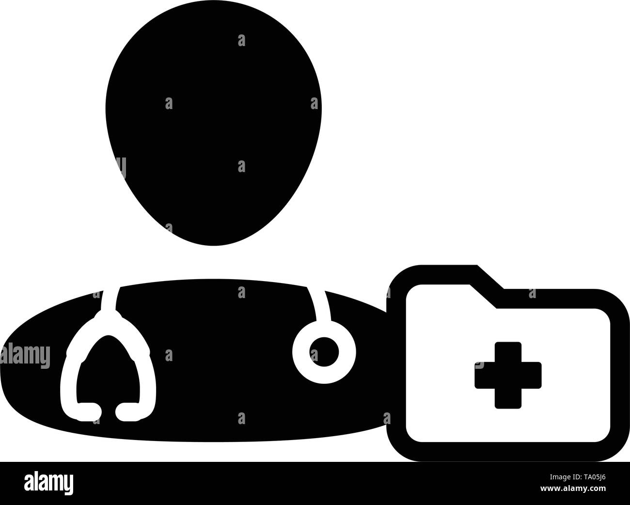 Healthcare icon vector male doctor person profile avatar with ...