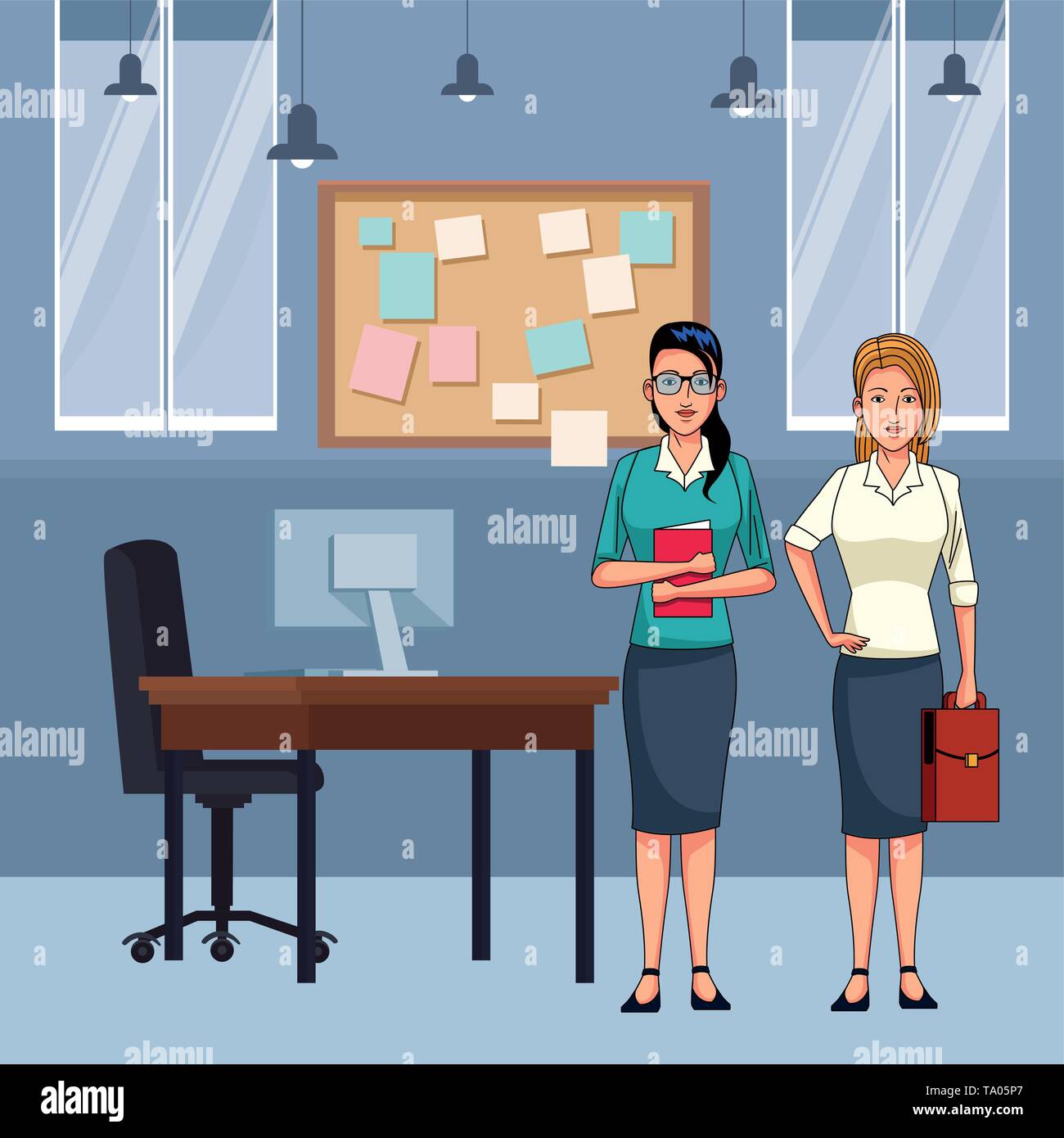 businesswomen avatar cartoon character Stock Vector Image & Art - Alamy