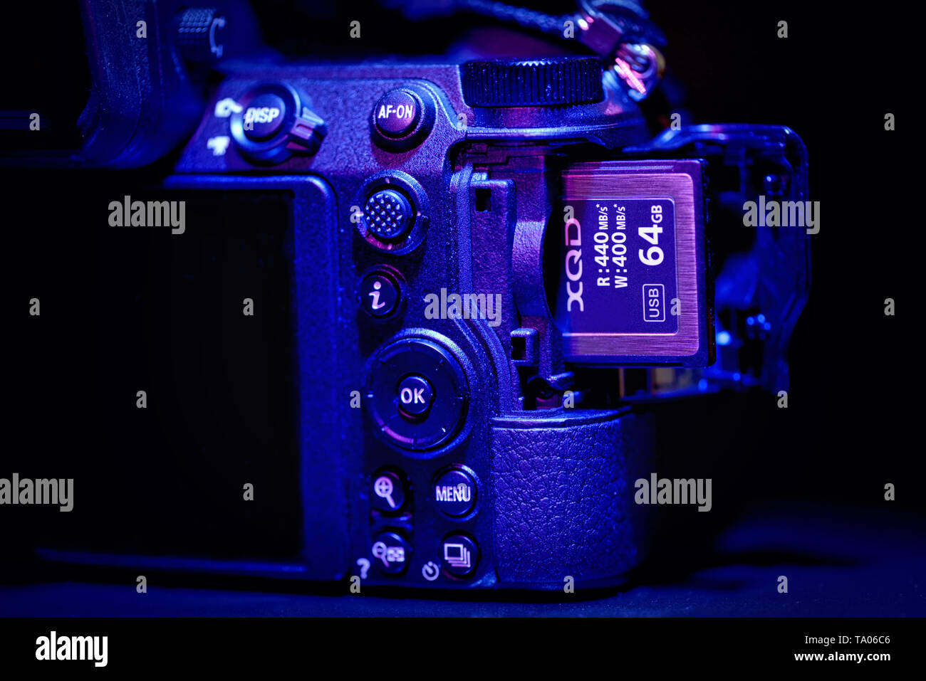 Xqd Series Memory Card and Mirrorless camera Stock Photo Alamy