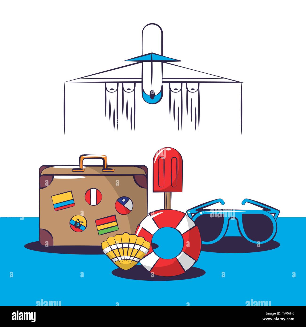 Travel and vacations cartoons Stock Vector Image & Art - Alamy