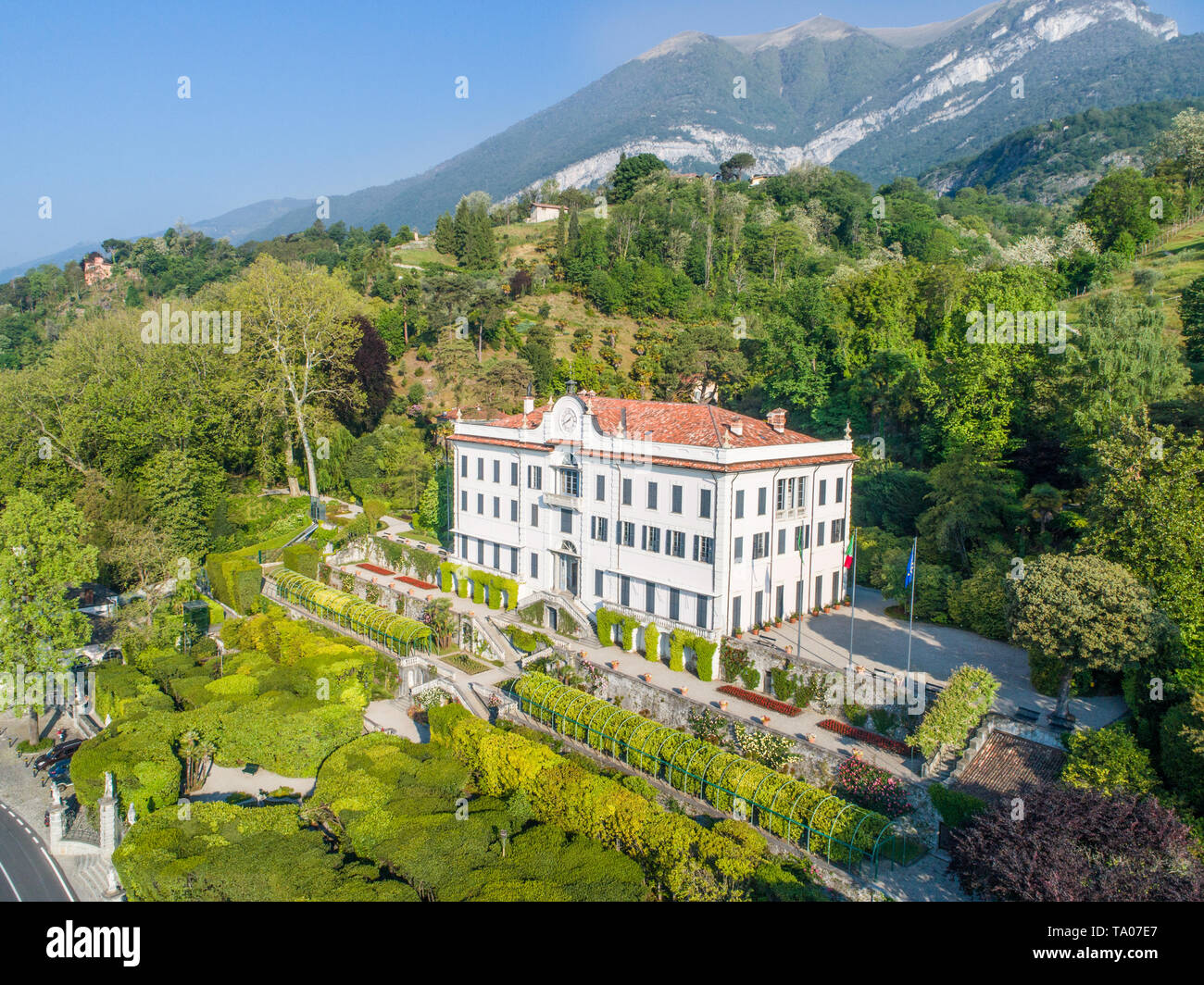 Villa Carlotta, lake of Como. Italy Stock Photo