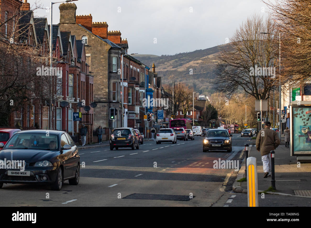 Central Antrim Road in Belfast Stock Photo Alamy