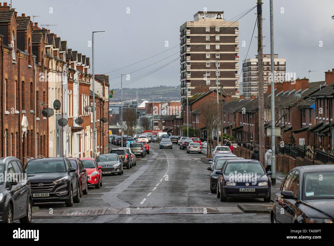 New Lodge Road in Belfast Stock Photo Alamy