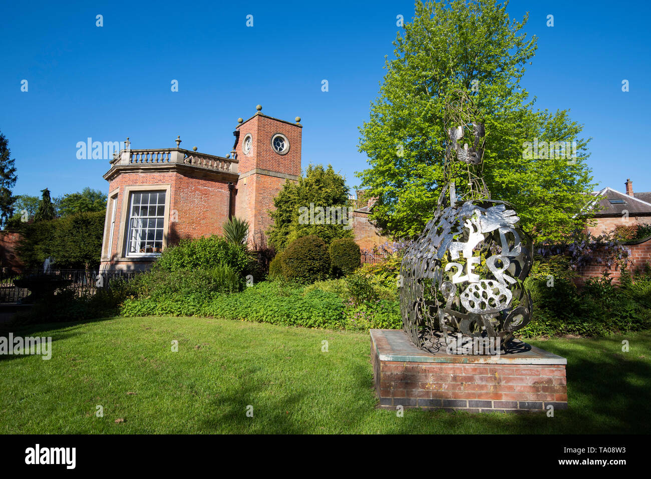 Orangery and Gardens at Rufford Abbey in Nottinghamshire, England UK Stock Photo