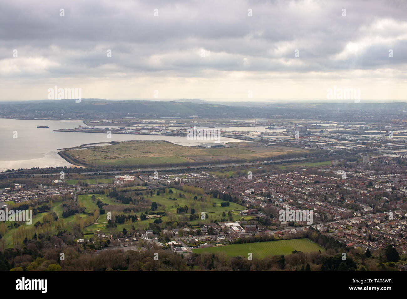 View from Cave Hill in Belfast Stock Photo