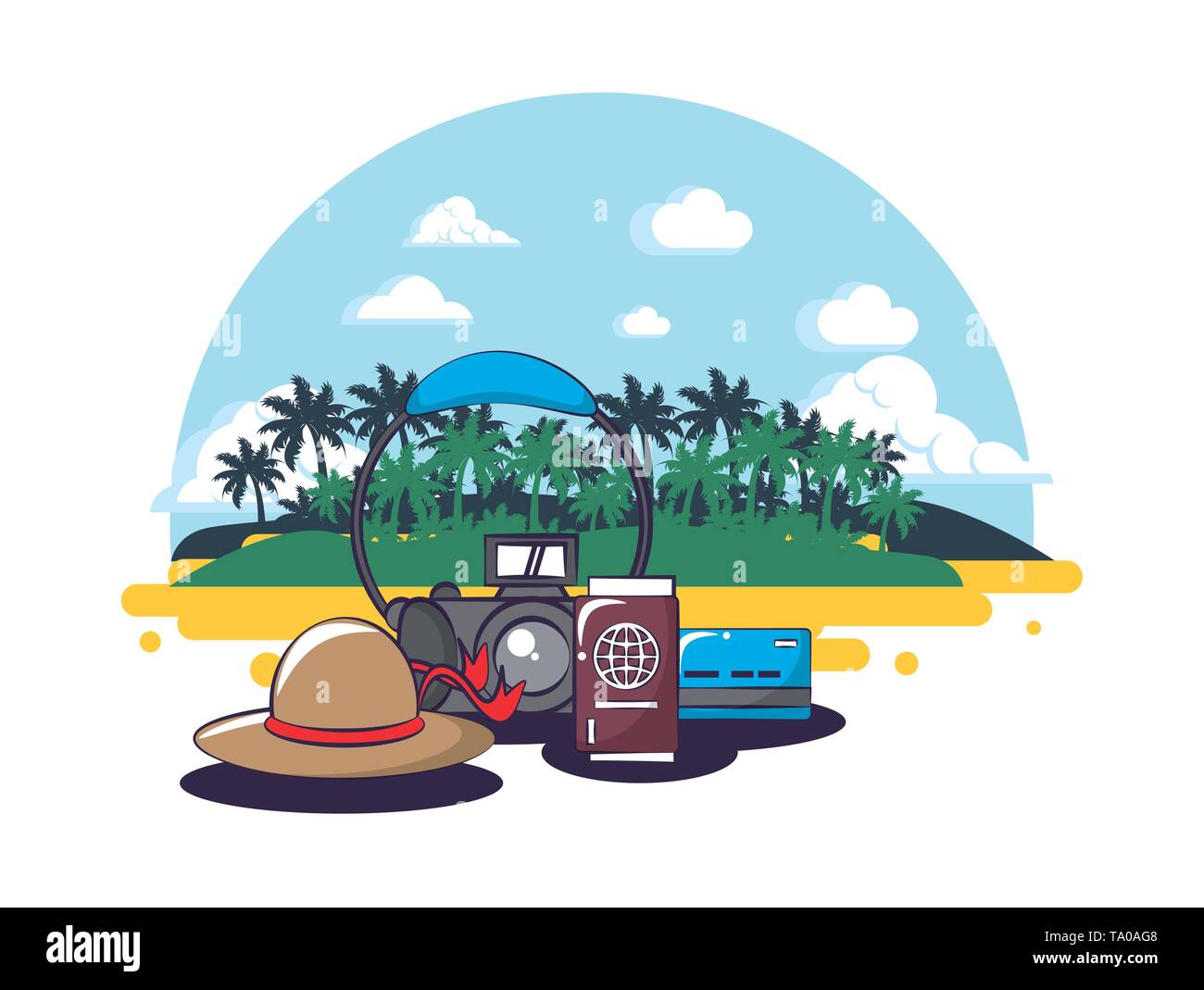 Beach and summer Stock Vector Image & Art - Alamy