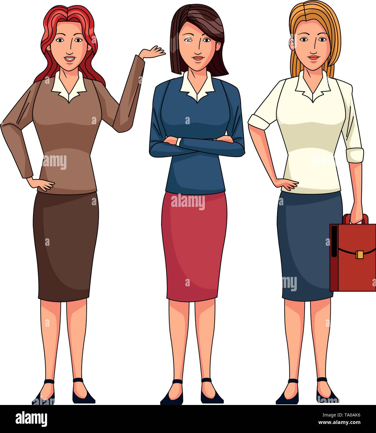 businesswomen avatar cartoon character Stock Vector Image & Art - Alamy