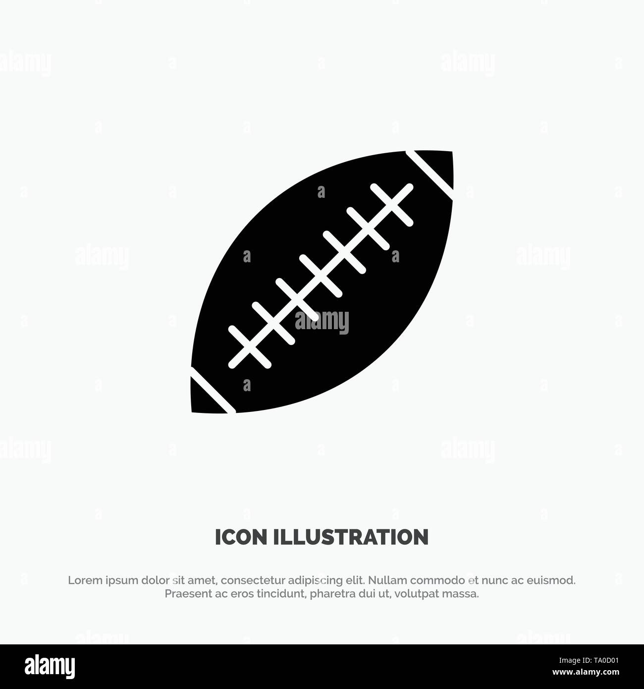 Afl, Australia, Football, Rugby, Rugby Ball, Sport, Sydney solid Glyph Icon vector Stock Vector