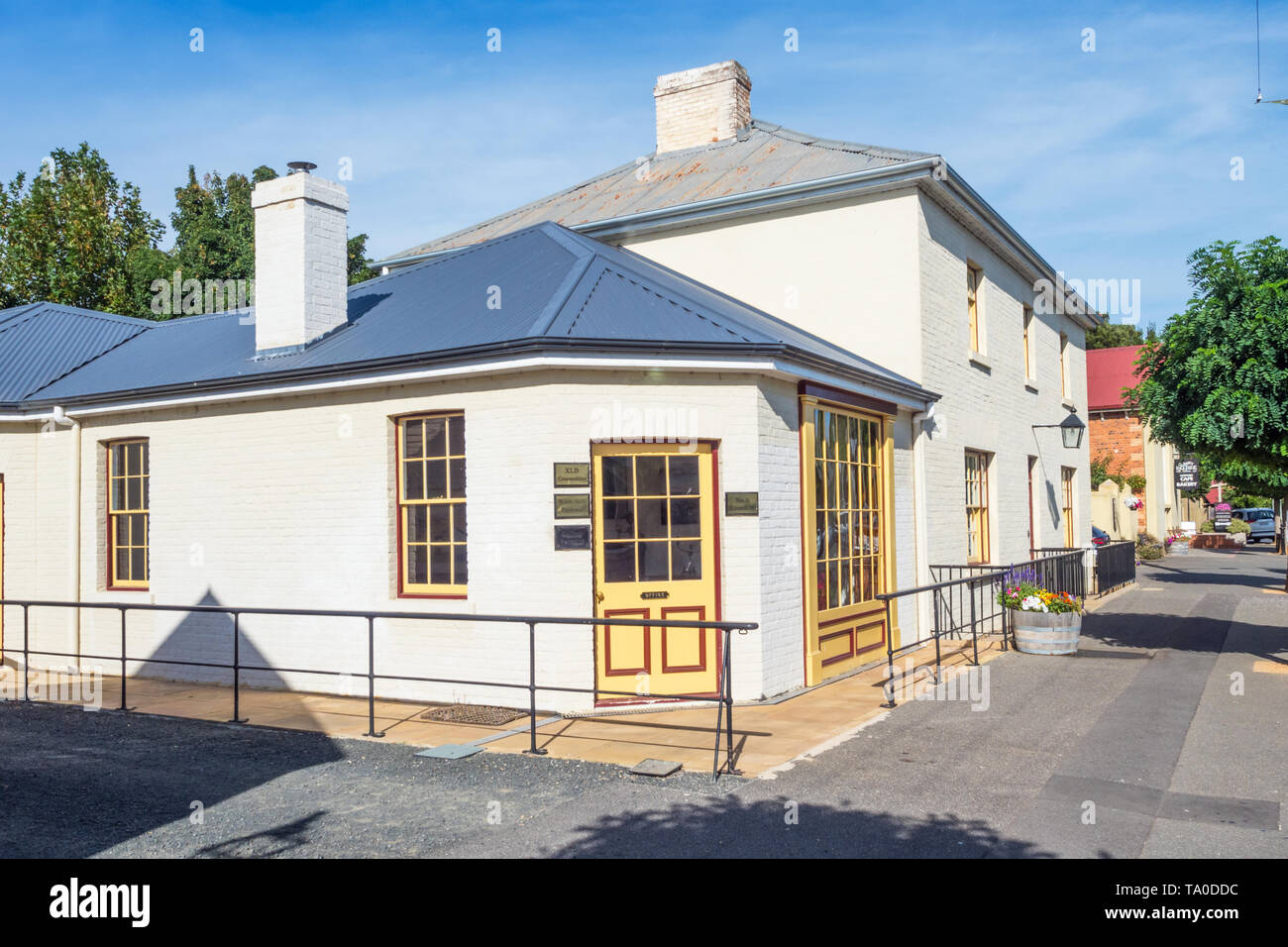 TASMANIA, AUSTRALIA MARCH 4, 2019 Old buildings in Russell Street