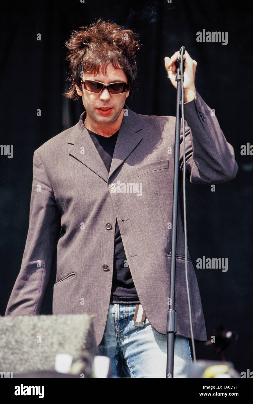 Ian mcculloch echo bunnymen performing on v stage hires stock