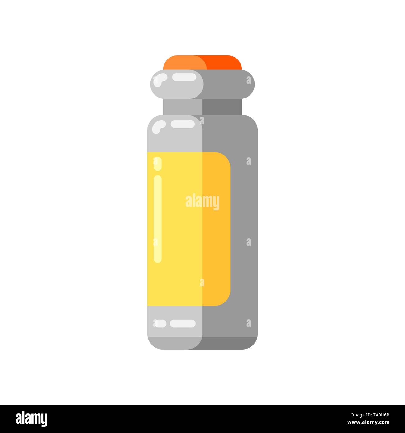 Injection ampoule icon in flat style. Medical illustration isolated on