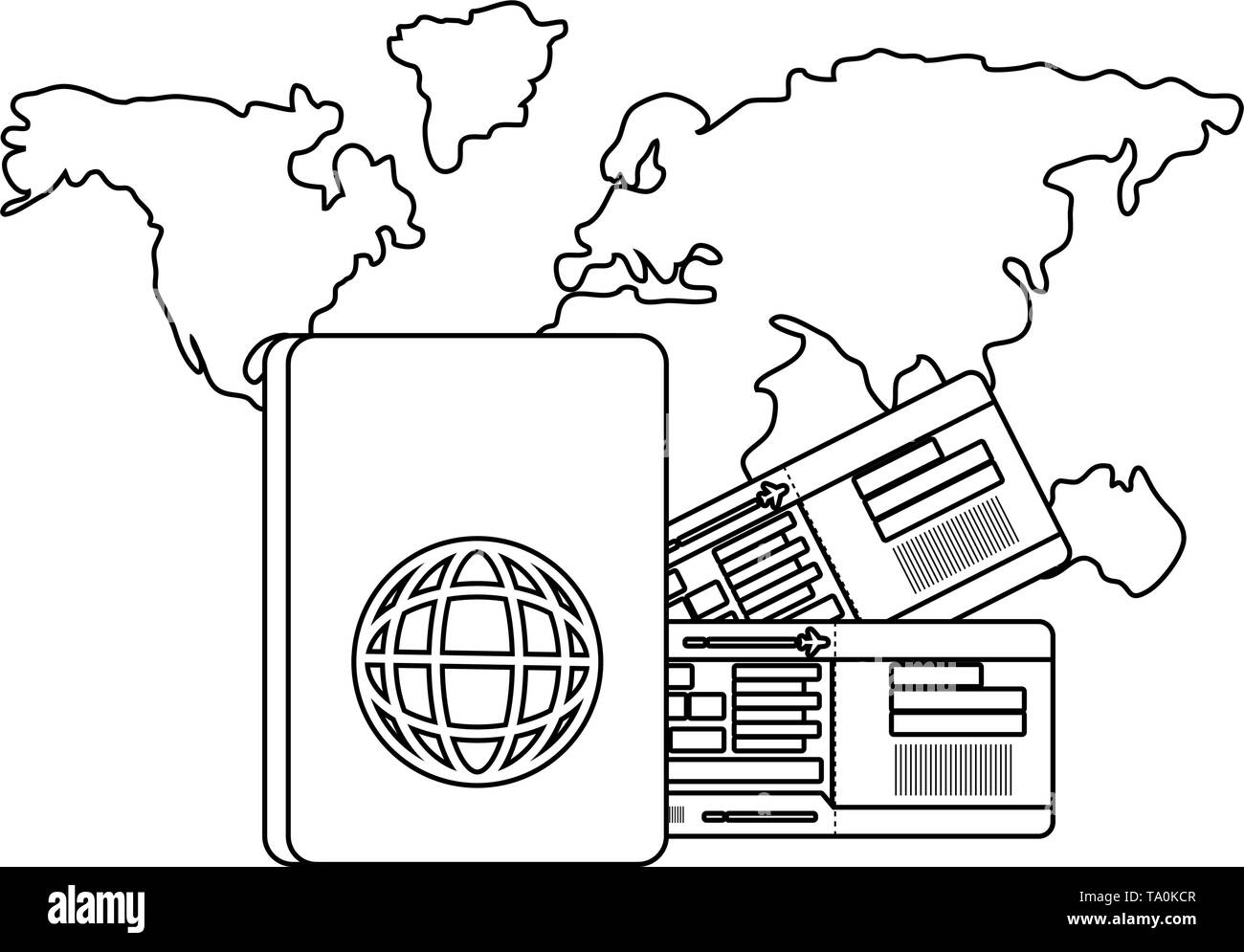 Travel icon set design, Trip vacation tourism journey tourist ...